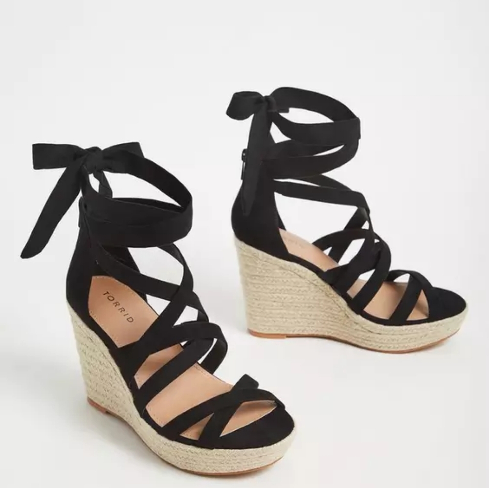 Torrid- Ankle Wrap Platform Wedge